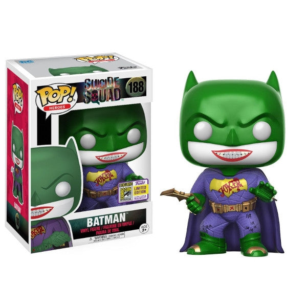 Funko POP! Heroes: Suicide Squad - Joker Batman - SDCC Exclusive [Toys, Ages 3+, #188]