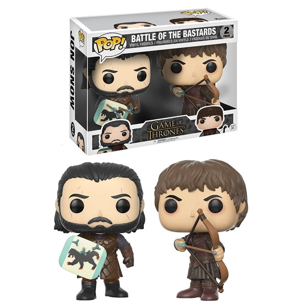 Funko POP! - Game of Thrones: Battle of the Bastards - Jon Snow & Ramsay Bolton [Toys, Ages 3+, 2-Pack]