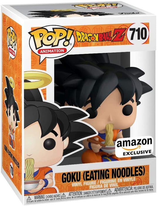 Funko POP! Animation: Dragonball-Z - Goku Eating Noodles Vinyl Figure [Toys, Ages 3+, #710]