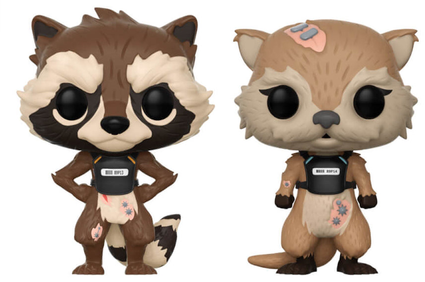 Funko Pop! Games: Marvel Guardians of The Galaxy Telltale Series - Rocket & Lylla Vinyl Bobble-heads [Toys, Ages 3+, 2-Pack]