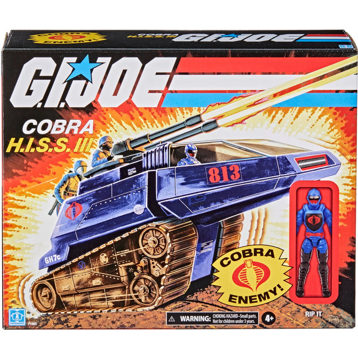 G.I. Joe Retro Collection Cobra H.I.S.S. III Toy Vehicle 3.75-Inch Rip It Action Figure [Toys, Ages 4+]