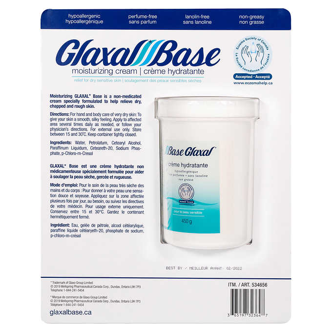 Glaxal Base Cream Moisturizing Cream For Sensitive Skin - 450g + 50g [Skincare]