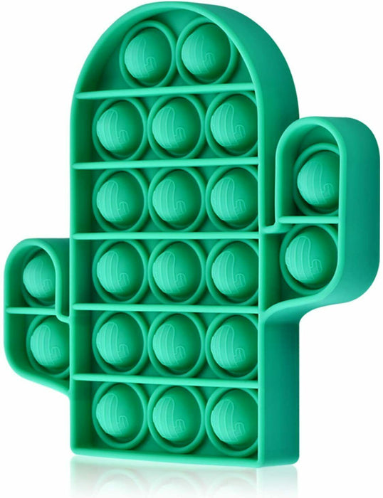 Green Cactus Push Pop Bubble Fidget Toy [Toys, Ages 3+]
