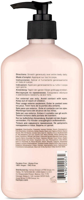 Hempz Blushing Grapefruit & Raspberry Crème Herbal Body Moisturizer - 500mL [Skincare]