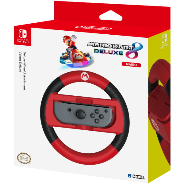 Hori Mario Kart 8 Deluxe Racing Wheel - Mario [Nintendo Switch Accessory]