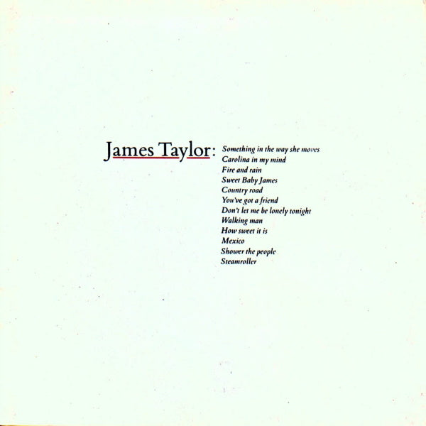 James Taylor - Greatest Hits [Audio Vinyl]