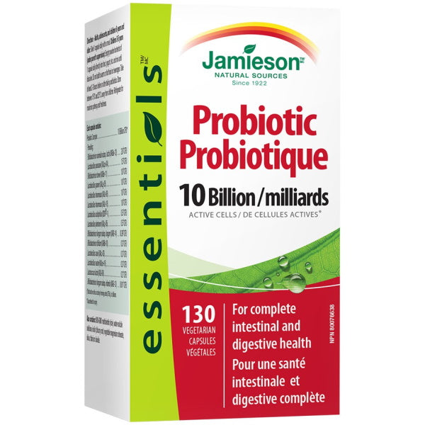 Jamieson 10 Billion Active Cells Probiotic Capsules - 130-Count [Healthcare]