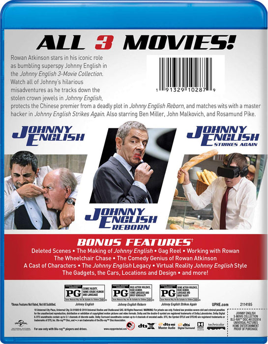 Johnny English: 3-Movie Collection [Blu-Ray Box Set]