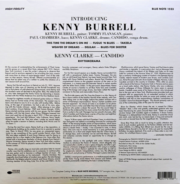 Kenny Burrell - Introducing Kenny Burrell [Audio Vinyl]