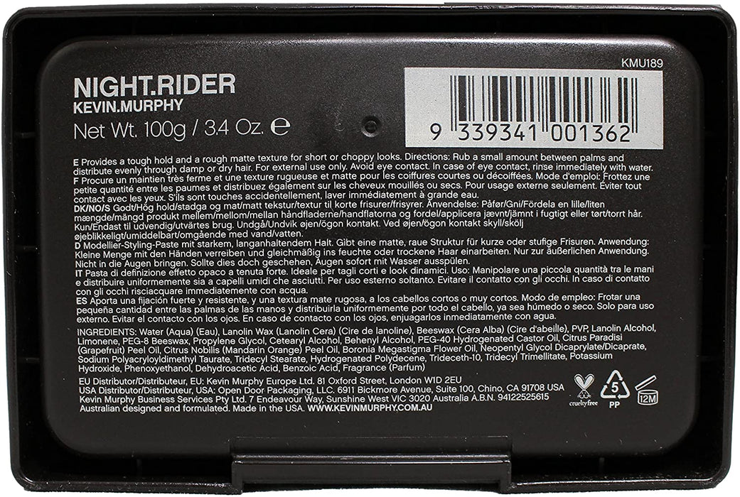 Kevin Murphy Night Rider Maximum Control Texture Paste - 100g / 3.4 fl oz [Hair Care]