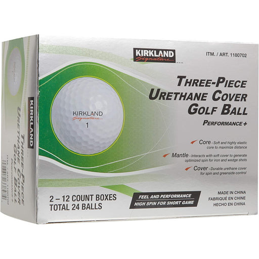 Kirkland Signature 3-Piece Urethane Cover Golf Balls - 24-Count [Sports &  Outdoors]
