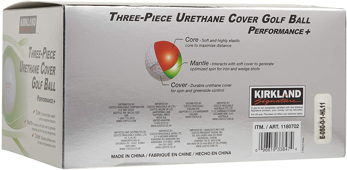 Kirkland Signature 3-Piece Urethane Cover Golf Balls - 48-Count [Sports & Outdoors]