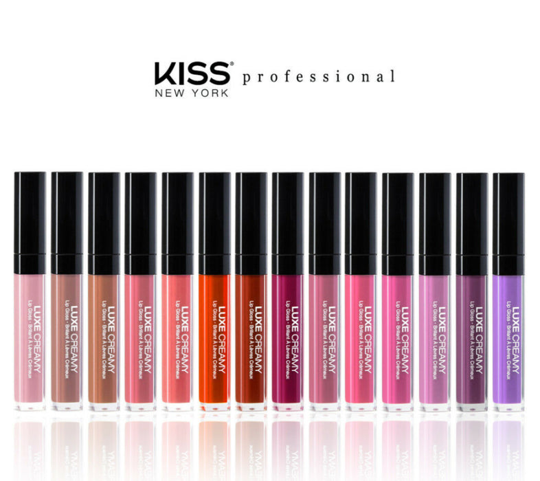 Kiss New York Professional Luxe Creamy Lip Gloss - Cherry Rush [Beauty]