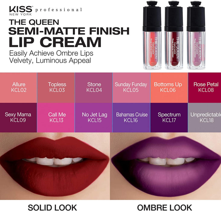 Kiss New York Professional The Queen Creamy Lipstick - Rose Petal [Beauty]