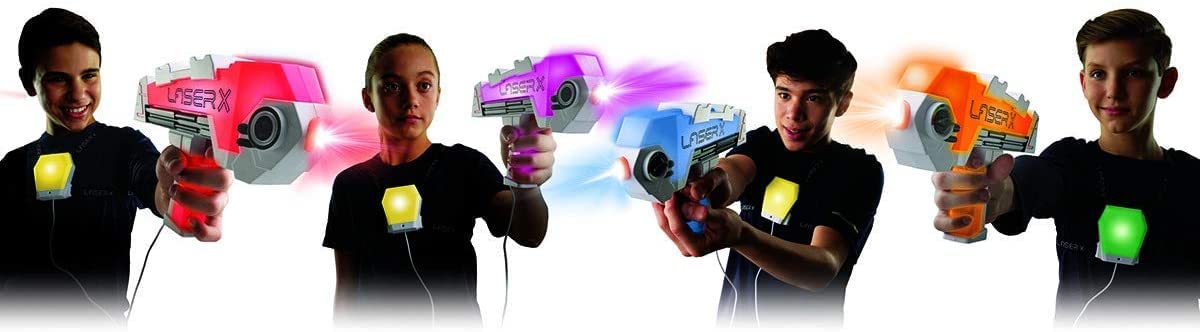 Laser X Revolution Real Life Laser Gaming Experience Laser Tag Set For 4 Players [Toys, Ages 8+]