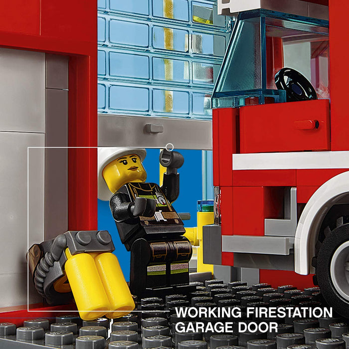 LEGO City: Fire Station - 919 Piece Building Kit [LEGO, #60110]]