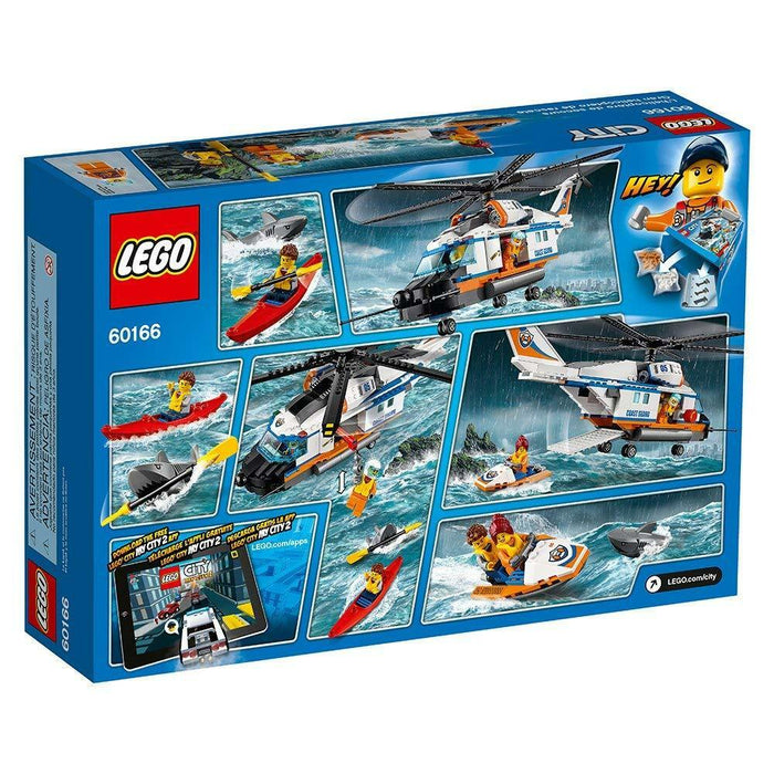 LEGO City: Heavy-Duty Rescue Helicopter - 415 Piece Building Kit [LEGO, #60166, Ages 6-12]
