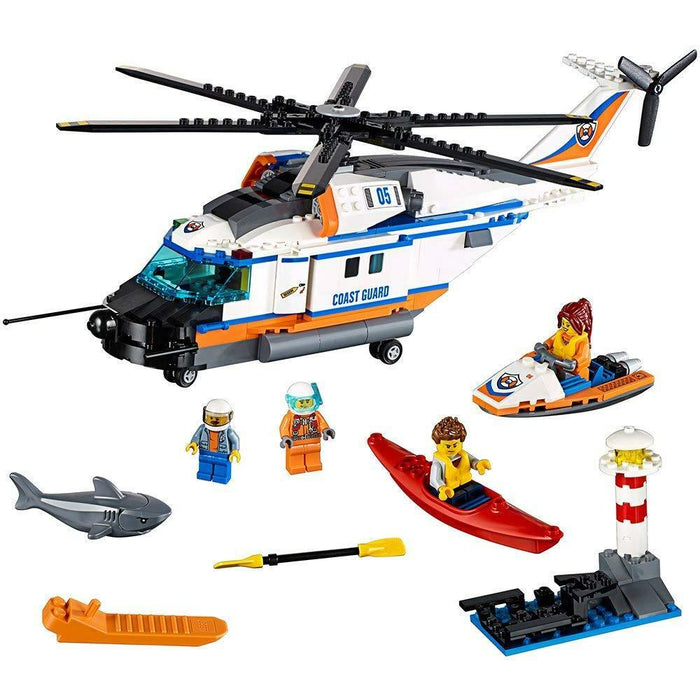 LEGO City: Heavy-Duty Rescue Helicopter - 415 Piece Building Kit [LEGO, #60166, Ages 6-12]