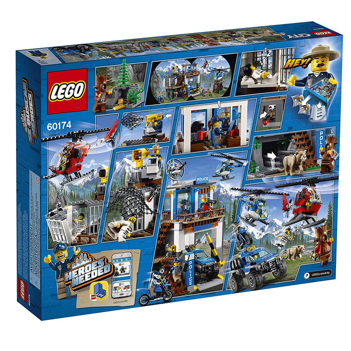 LEGO City: Mountain Police Headquarters - 663 Piece Building Kit [LEGO, #60174, Ages 6-12]