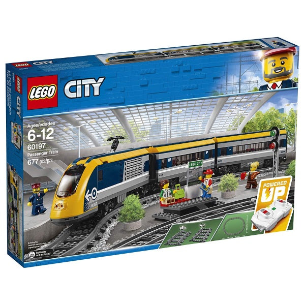 LEGO City: Passenger Train - 677 Piece Building Kit [LEGO, #60197, Ages 6-12]