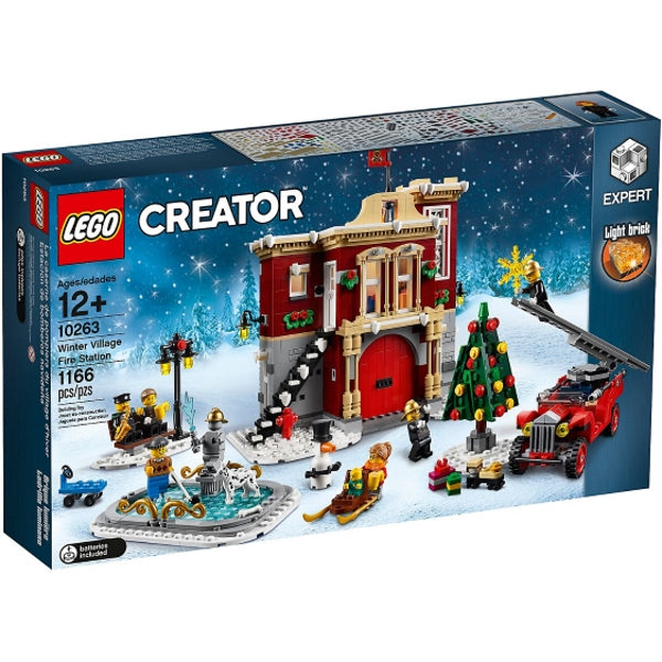 LEGO Creator: Winter Village Fire Station - 1166 Piece Building Kit [LEGO, #10263]