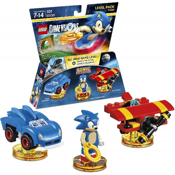 LEGO Dimensions: Sonic the Hedgehog Level Pack - 101 Piece Building Set [LEGO, #71244, Ages 7-14]