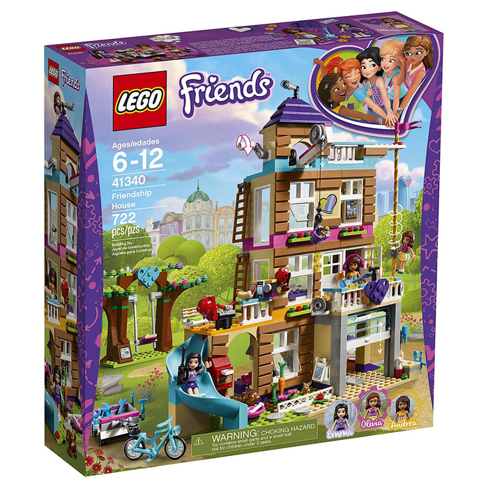LEGO Friends: Friendship House - 722 Piece Building Kit [LEGO, #41340, Ages 6-12]
