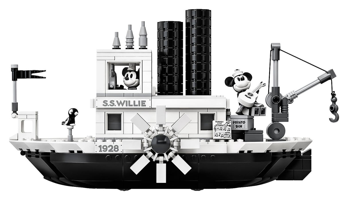 LEGO Ideas Disney Mickey Mouse: Steamboat Willie - 751 Piece Building Kit [LEGO, #21317]