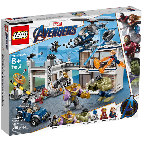 LEGO Marvel Avengers: Avengers Compound Battle - 699 Piece Building Kit [LEGO, #76131, Ages 8+]