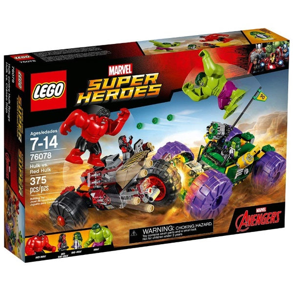 LEGO Marvel Super Heroes: Hulk vs. Red Hulk - 375 Piece Building Kit [LEGO, #76078, Ages 7-14]