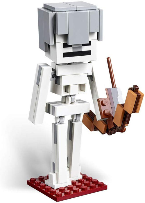 LEGO Minecraft: Skeleton BigFig with Magma Cube - 142 Piece Building Kit [LEGO, #21150, Ages 7+]