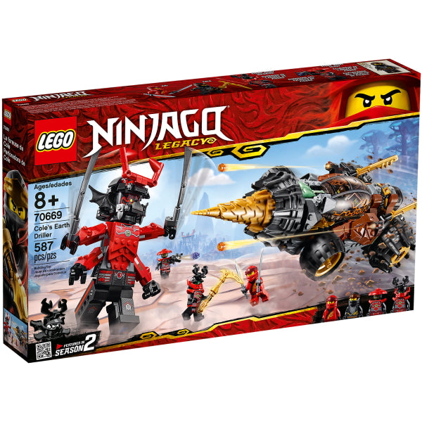 LEGO Ninjago Legacy: Cole's Earth Driller - 587 Piece Building Kit [LEGO, #70669]
