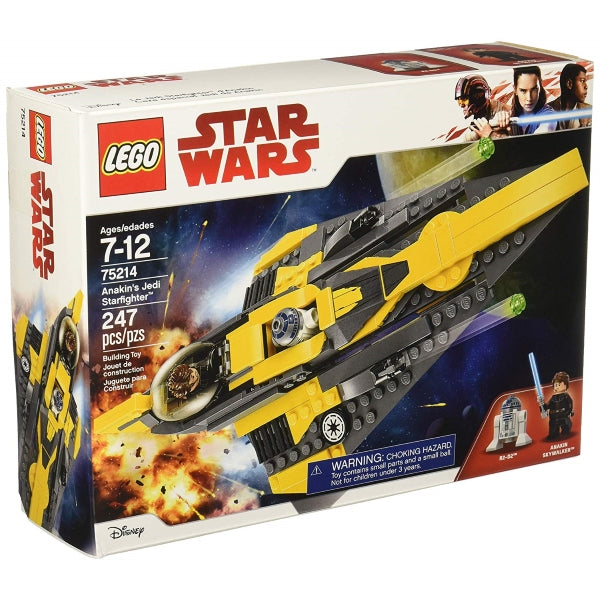 LEGO Star Wars: Anakin's Jedi Starfighter - 247 Piece Building Set [LEGO, #75214, Ages 7-12]