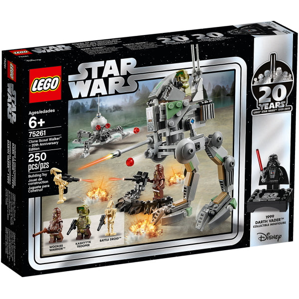LEGO Star Wars: Clone Scout Walker - 20th Anniversary Edition - 250 Piece Building Kit [LEGO, #75261, Ages 6+]