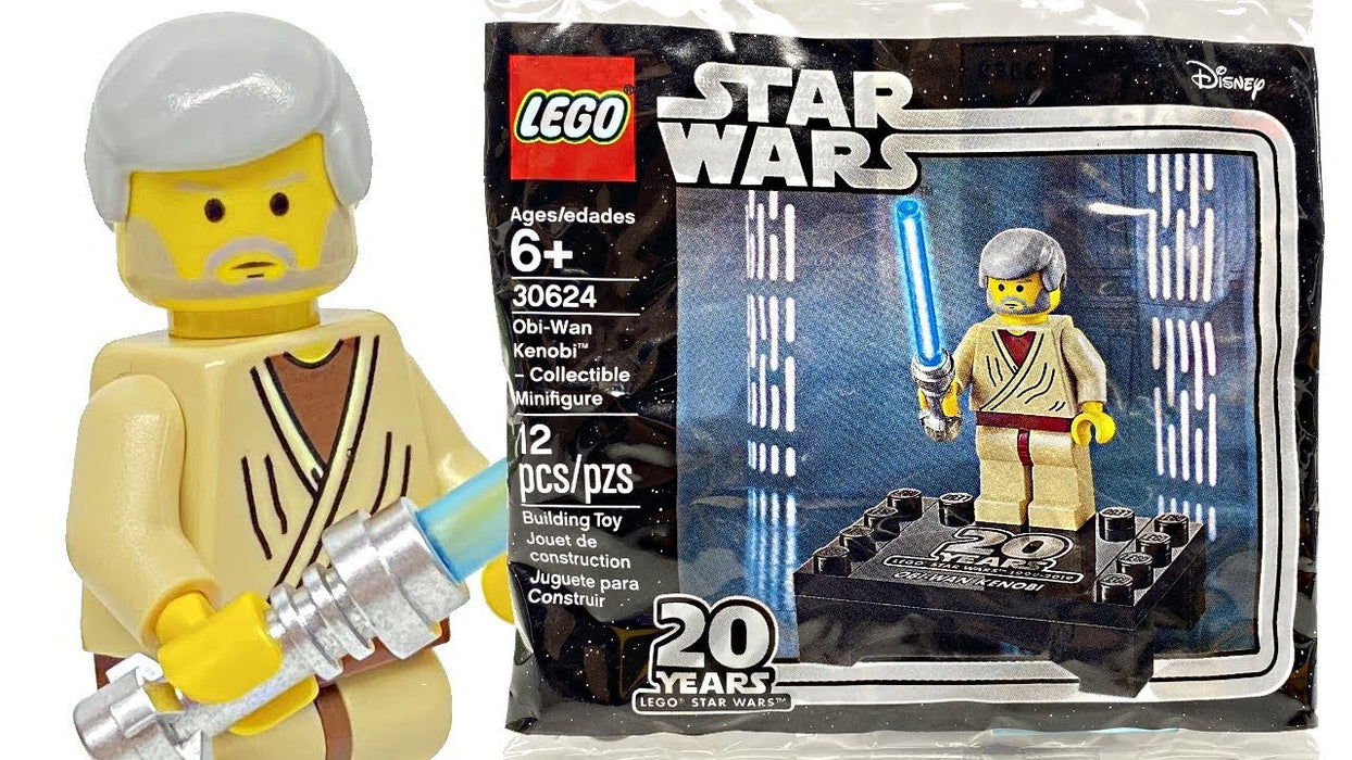 LEGO Star Wars: Obi-Wan Kenobi 20th Anniversary Collectible Minifigure - 13 Piece Building Kit [LEGO, #30624]