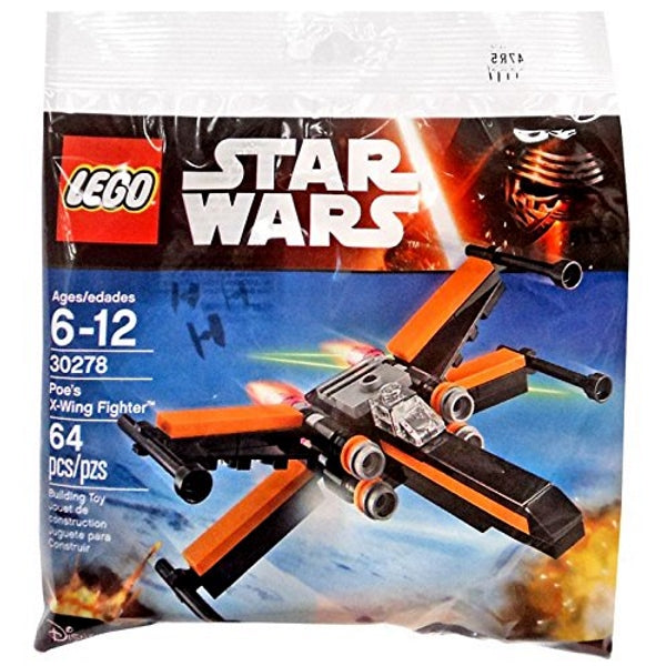 LEGO Star Wars: Poe's X-Wing Fighter - 64 Piece Building Set [LEGO, #30278, Ages 6-12]