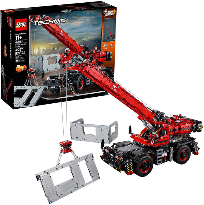 LEGO Technic: Rough Terrain Crane - 4057 Piece Building Kit [LEGO, #42082]
