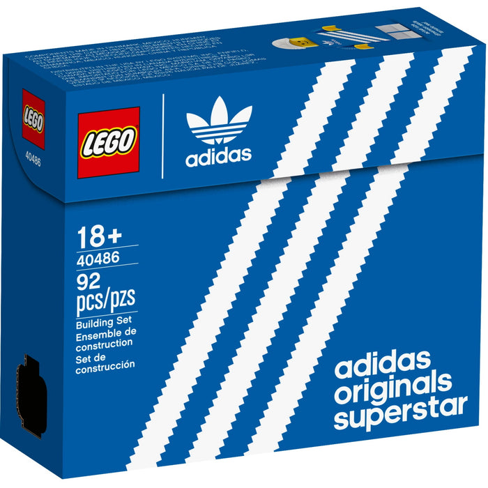 LEGO adidas Originals Superstar - 92 Piece Building Kit [LEGO, #40486, Ages 18+]