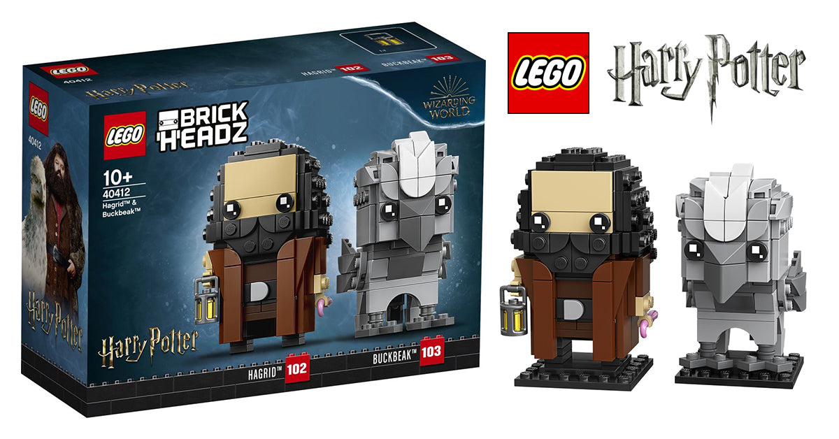 LEGO BrickHeadz: Harry Potter - Hagrid & Buckbeak - 270 Piece Building Kit [LEGO, #40412]