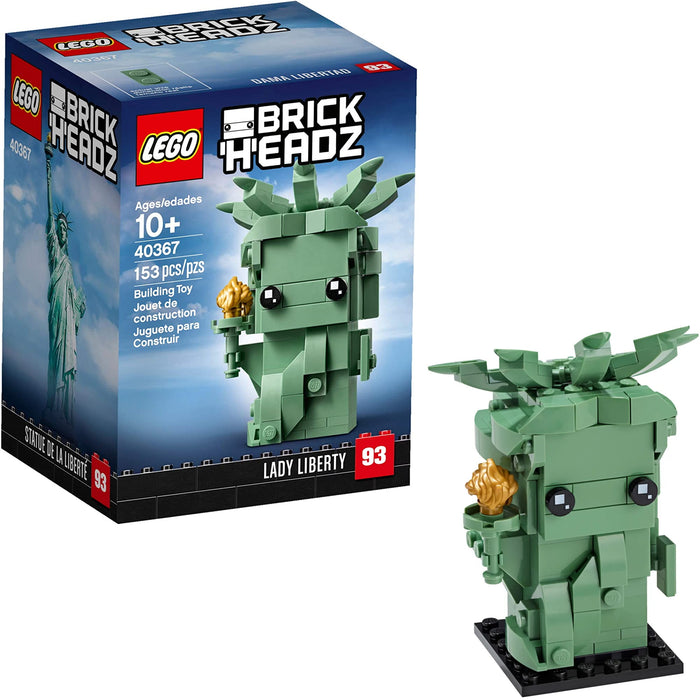 absolutte Spændende grad LEGO BrickHeadz: Lady Liberty - 153 Piece Building Kit [LEGO, #40367, —  Shopville