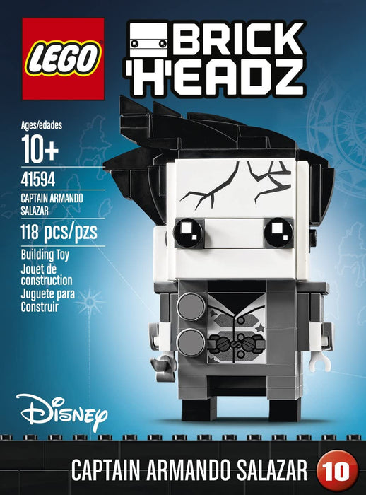 LEGO BrickHeadz: Pirates of the Caribbean - Captain Armando Salazar - 118 Piece Building Kit [LEGO, #41594]