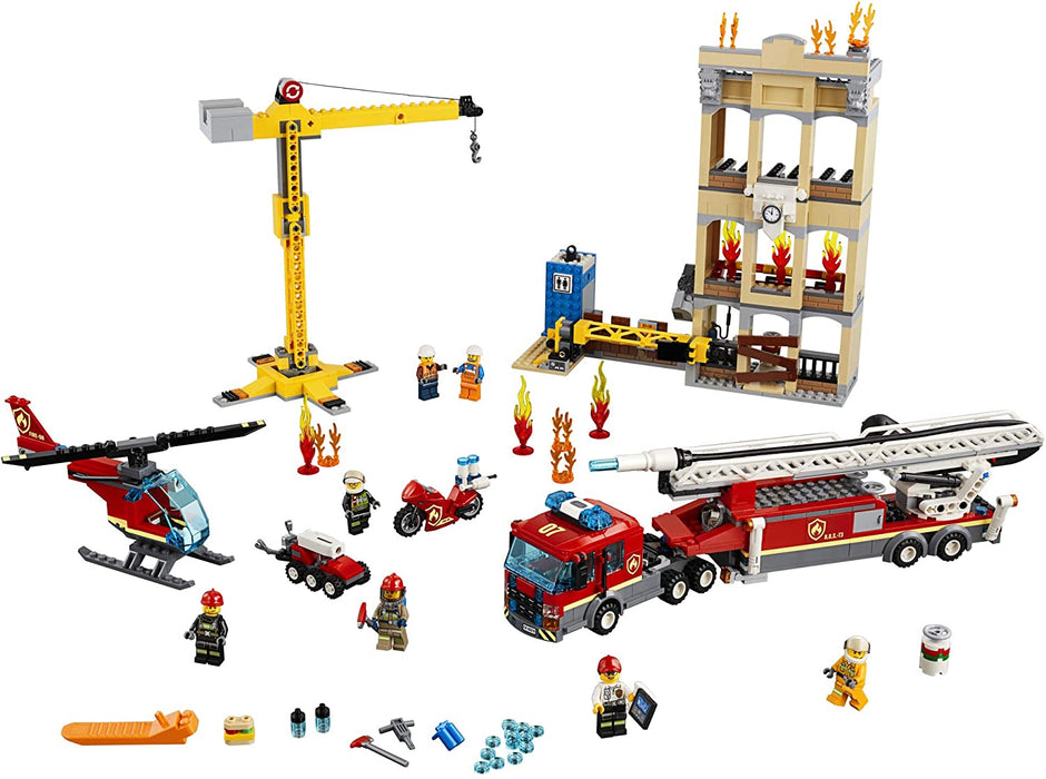 LEGO City: Downtown Fire Brigade - 943 Piece Building Kit [LEGO, #60216, Ages 6+]