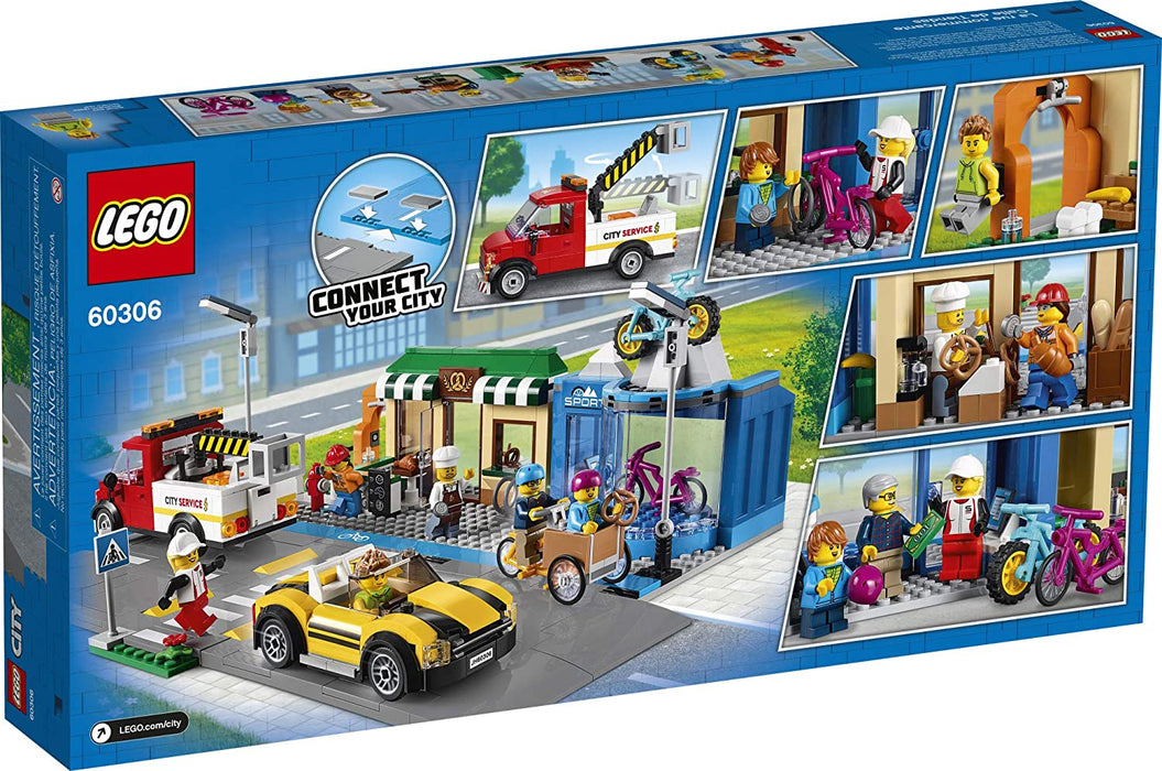LEGO City: Shopping Street - 533 Piece Building Kit [LEGO, #60306]