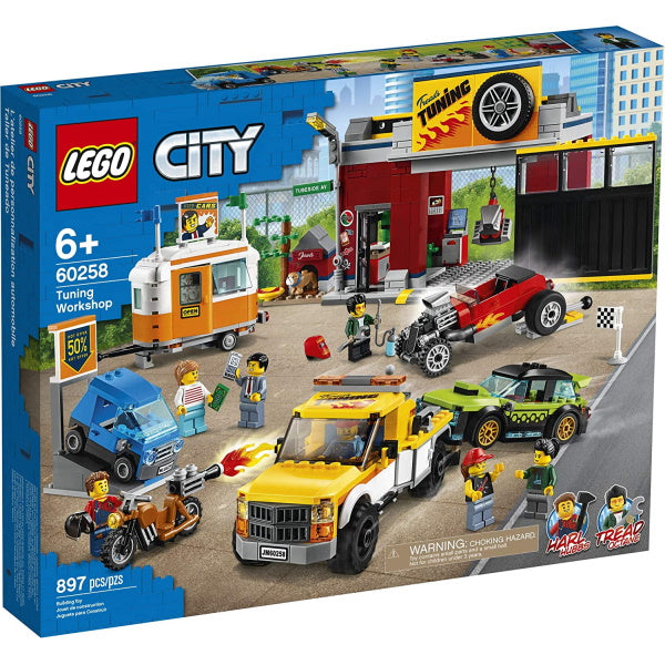 LEGO City: Tuning Workshop - 897 Piece Building Kit [LEGO, #60258]