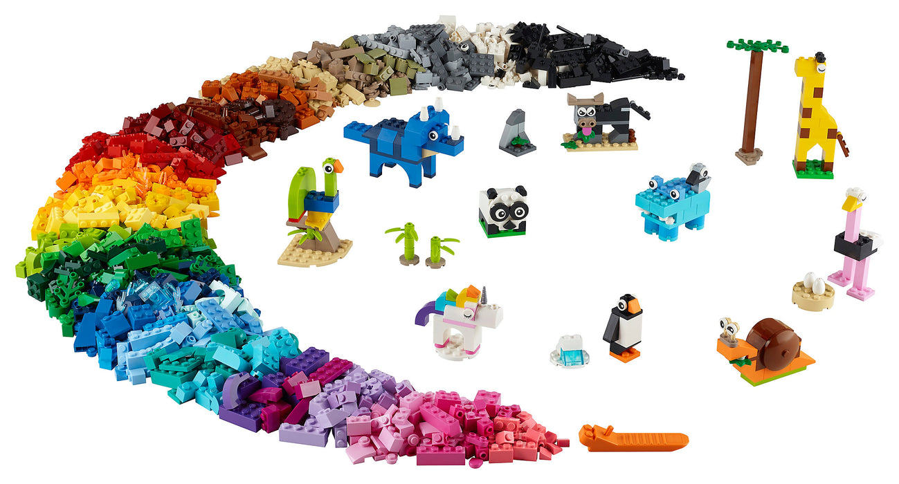 LEGO Classic: Bricks and Animals - 1500 Piece Building Kit [LEGO, #11011, Ages 4+]