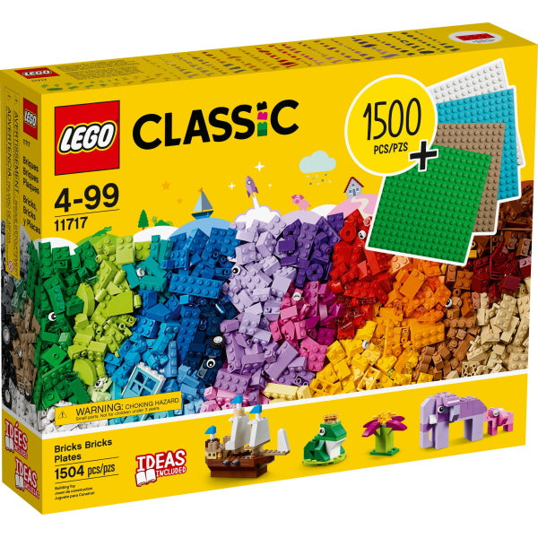 LEGO Classic: Bricks Bricks Plates - 1504 Piece Building Kit [LEGO, #11717]]