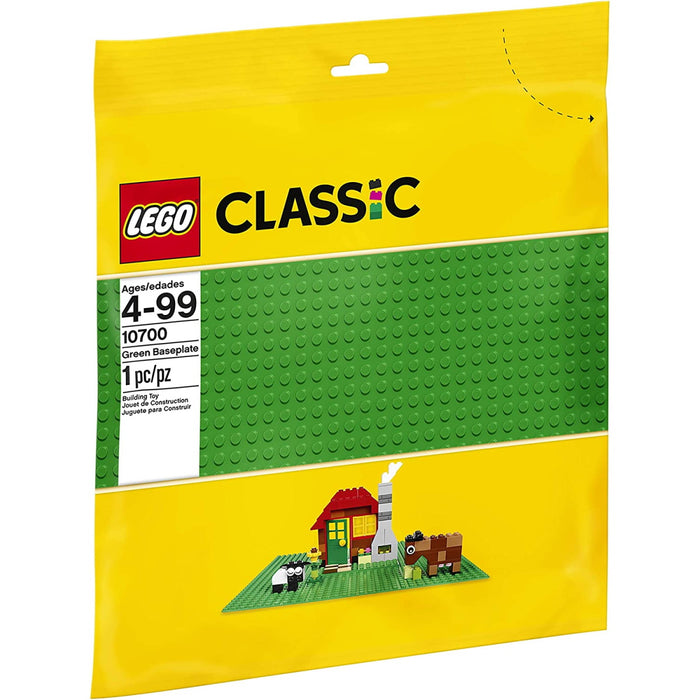 LEGO Classic: Green Baseplate - 1 Piece Building Kit [LEGO, #10700, Ages 4-99]
