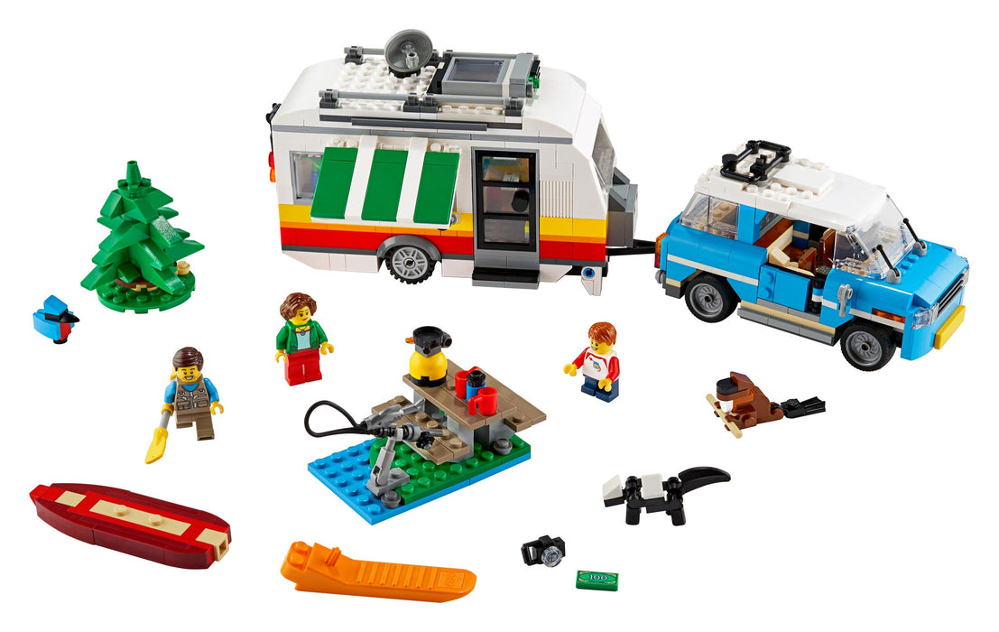 LEGO Creator: Caravan Family Holiday - 766 Piece 3-in-1 Building Set [LEGO, #31108 , Ages 9+]