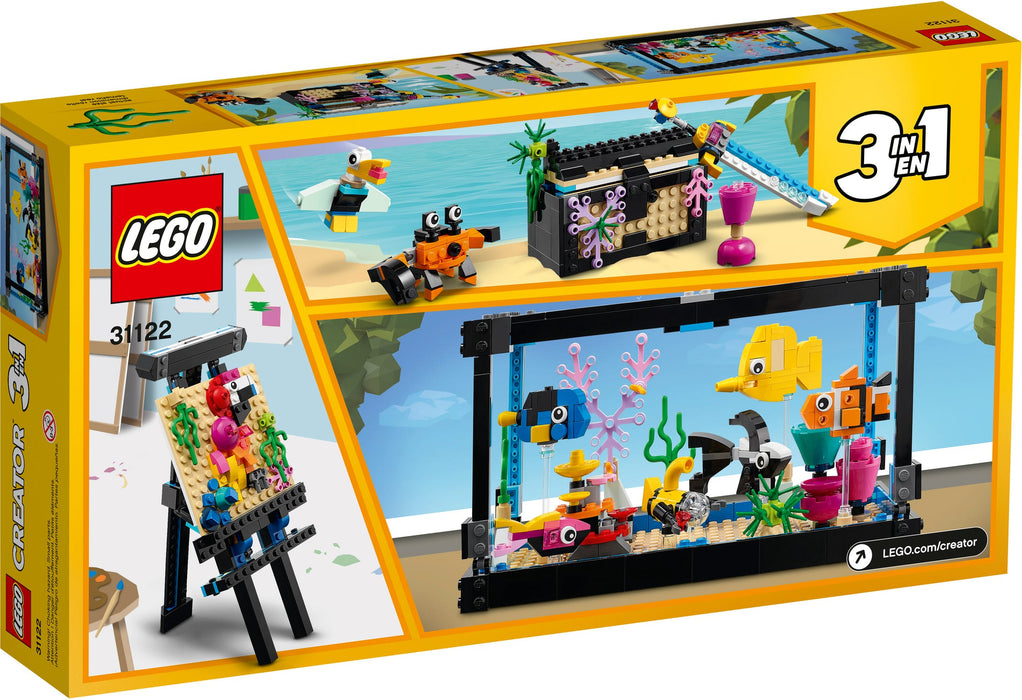 LEGO Creator: Fish Tank - 352 Piece 3-in-1 Building Set [LEGO, #31122 ]