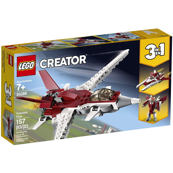 LEGO Creator: Futuristic Flyer - 157 Piece 3-in-1 Building Set [LEGO, #31086 ]